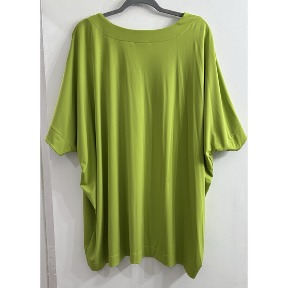 Susan Graver Lime Green Blouse - Picture 2 of 9